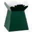 Picture of BOUQUET BOX GLOSSY DARK GREEN X 30pcs`